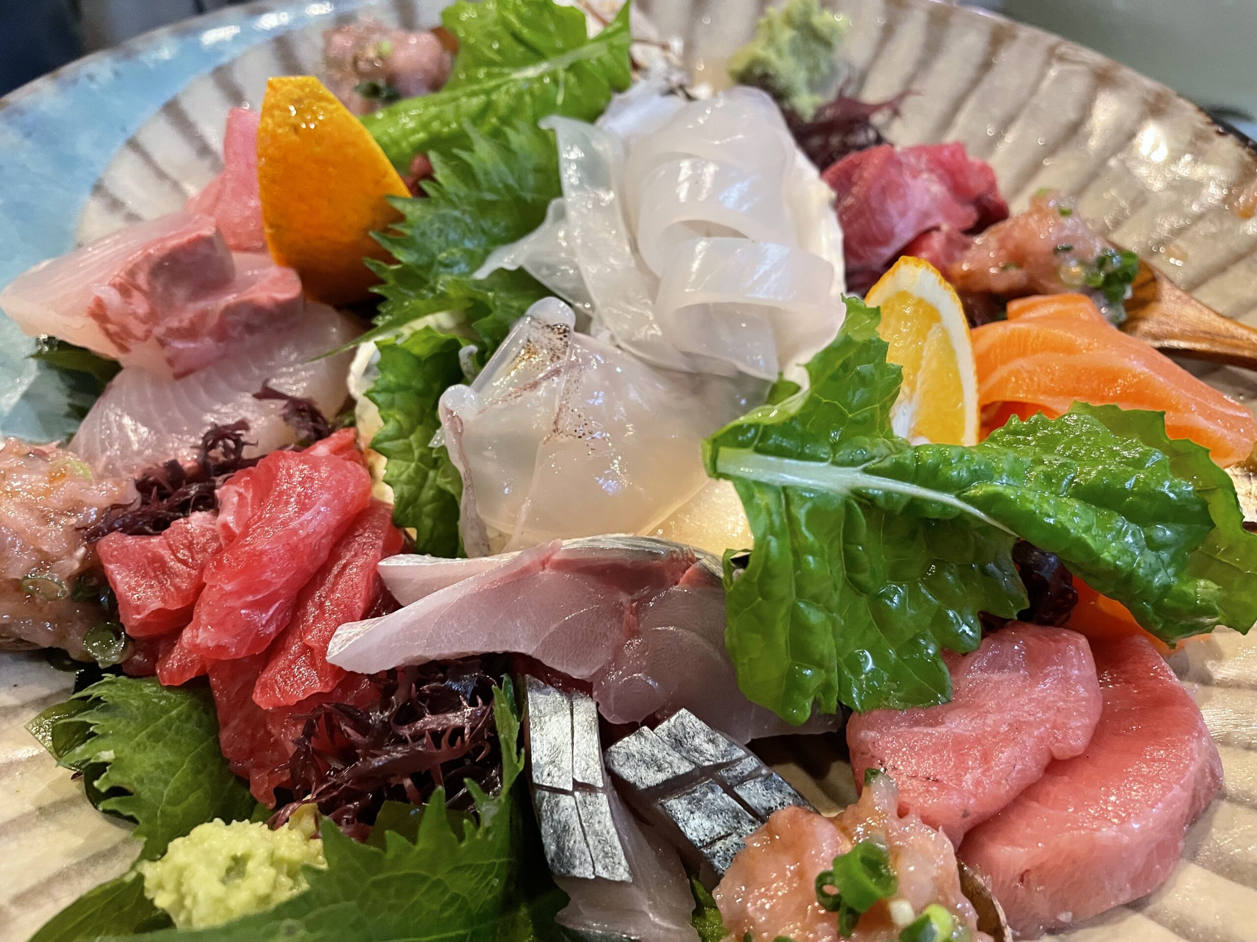 刺身の盛り合わせ😆
